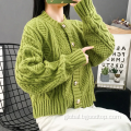 Knitted Sweater Solid color versatile short cardigan sweater Factory